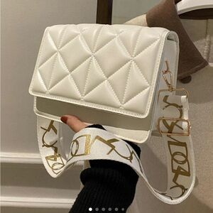White Quilted Shoulder Bag
